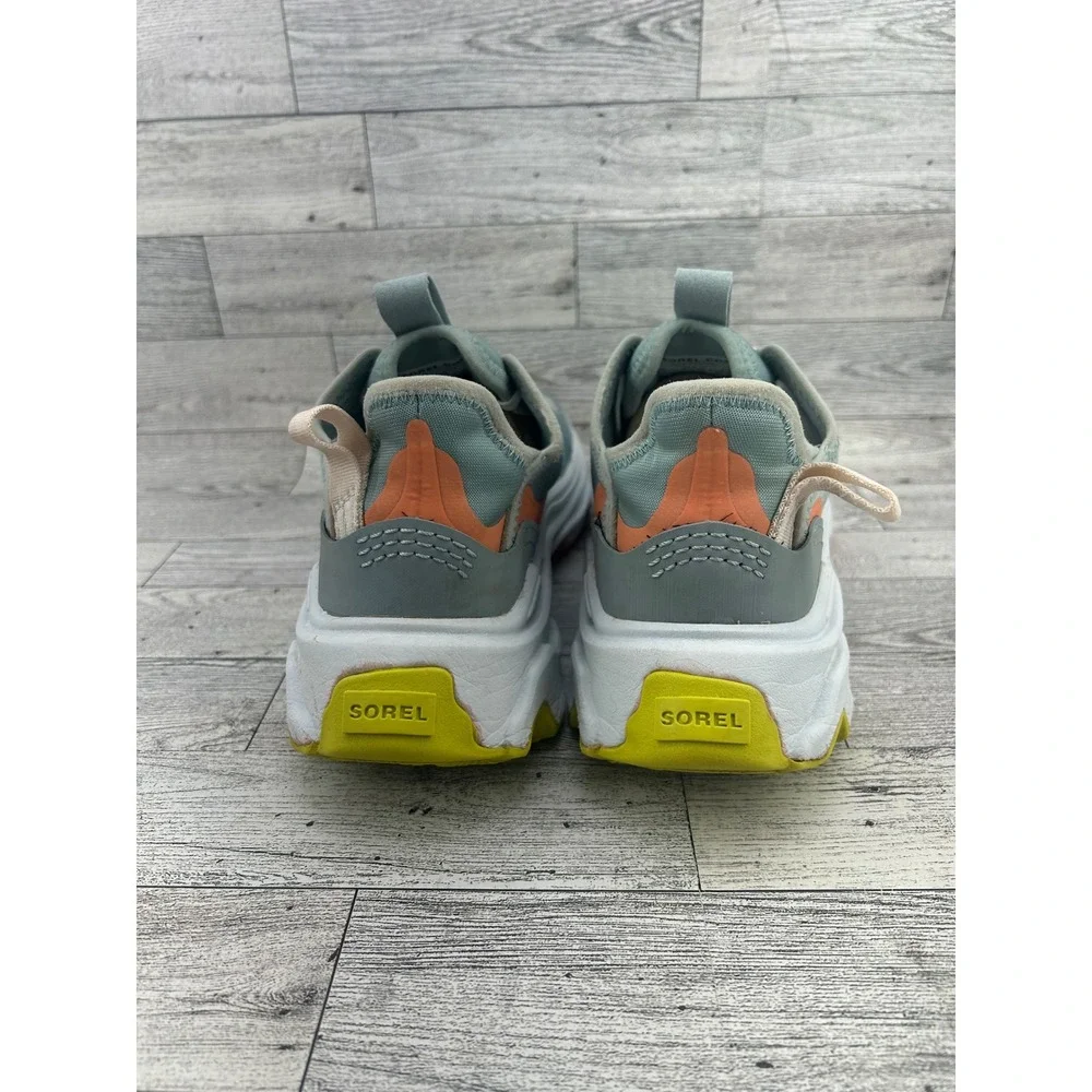 Sorel Kinetic Breakthru Sport Shoes Women's Size 9.5‎ Teal Orange White Yellow